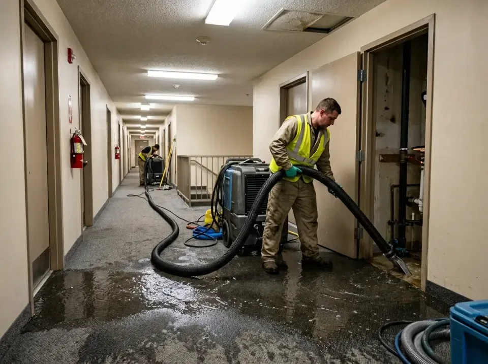 multi-unit-apartment-hallway-f-005 — frequently asked questions, Emergency Burst Pipe Water Extraction & Removal in Volo, IL